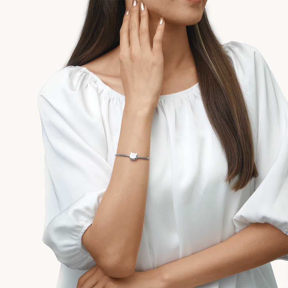 Pet Cat Engravable Charm image number 1