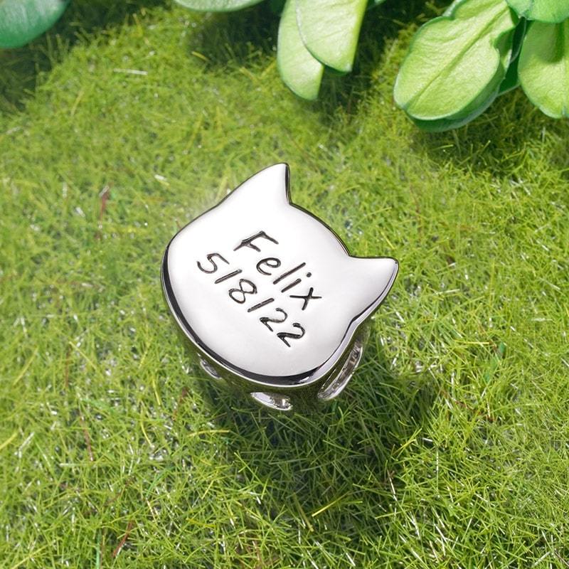 Pet Cat Engravable Charm image number 2