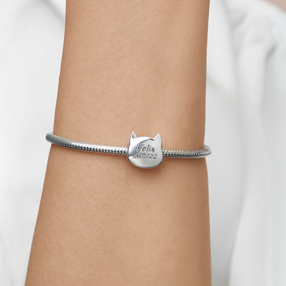 Pet Cat Engravable Charm image number 3