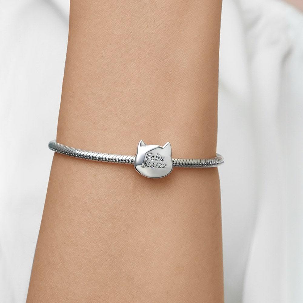 Pet Cat Engravable Charm image number 3