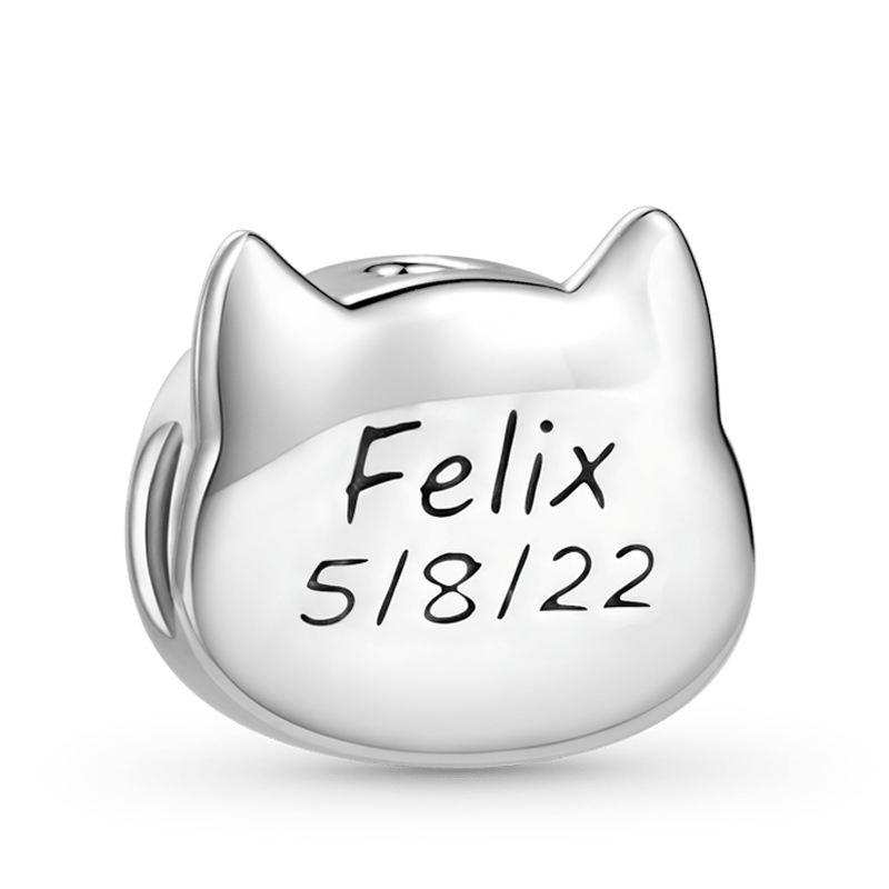 Pet Cat Engravable Charm image number 0