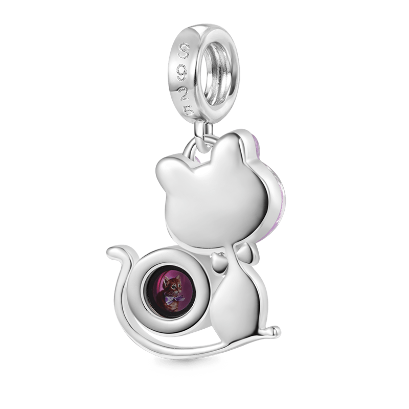 Projection Cat Photo Pendant image number 1