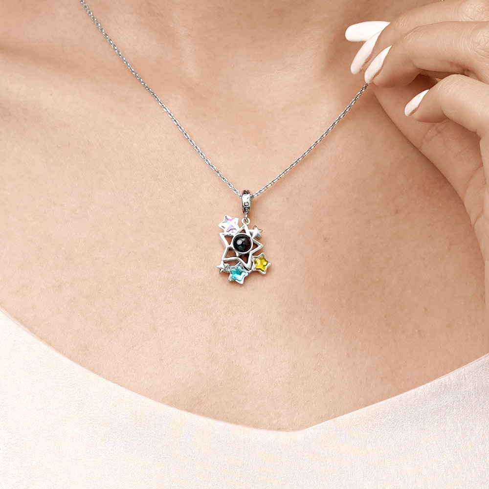 Projection Stars Cluster Photo Pendant image number 5