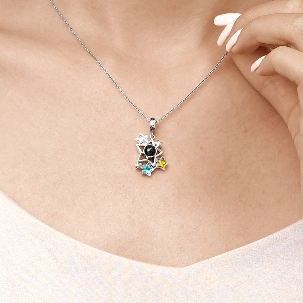 Projection Stars Cluster Photo Pendant image number 5