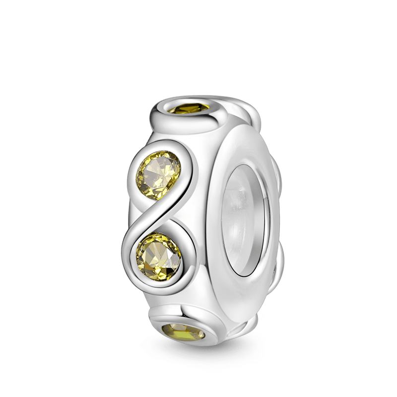 Birthstone Infinity Love Stopper image number 0