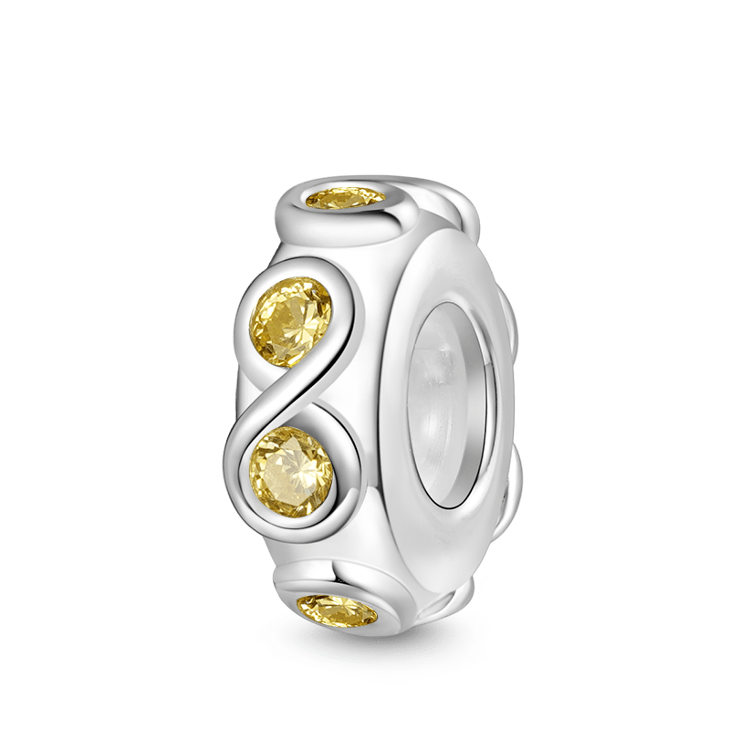 Birthstone Infinity Love Stopper image number 0