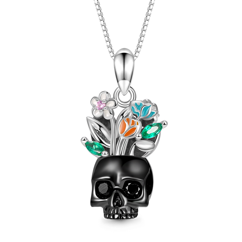 Vase Skull Necklace image number 0