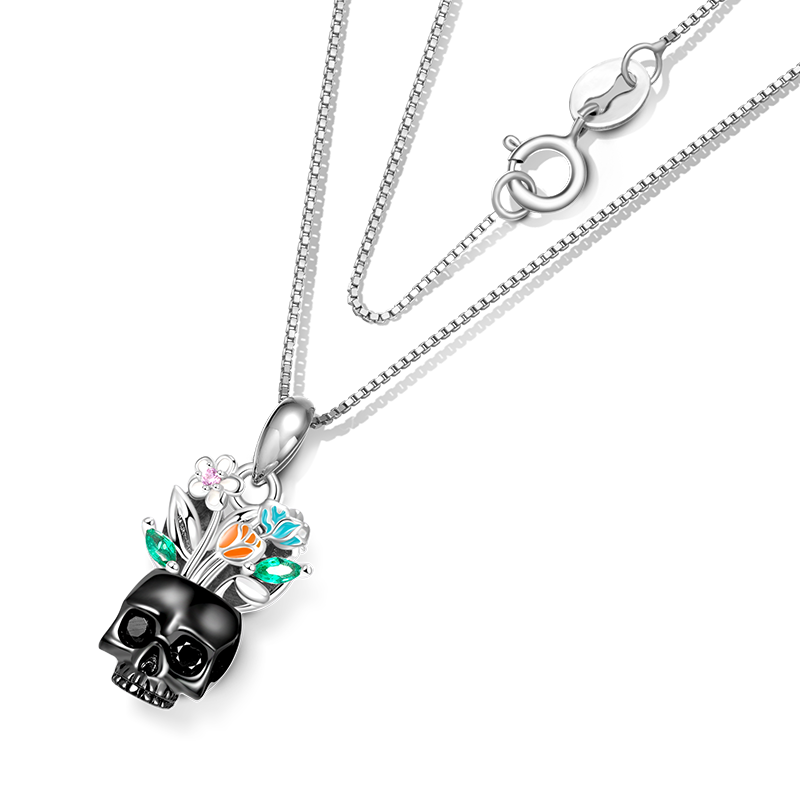 Vase Skull Necklace image number 2