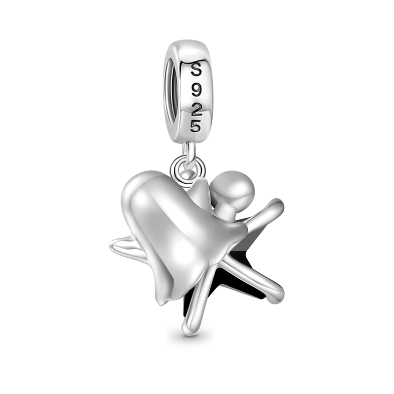 Ghost & Black Star Charm image number 1