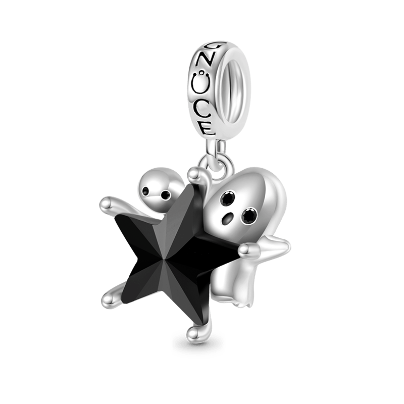 Ghost & Black Star Charm image number 0