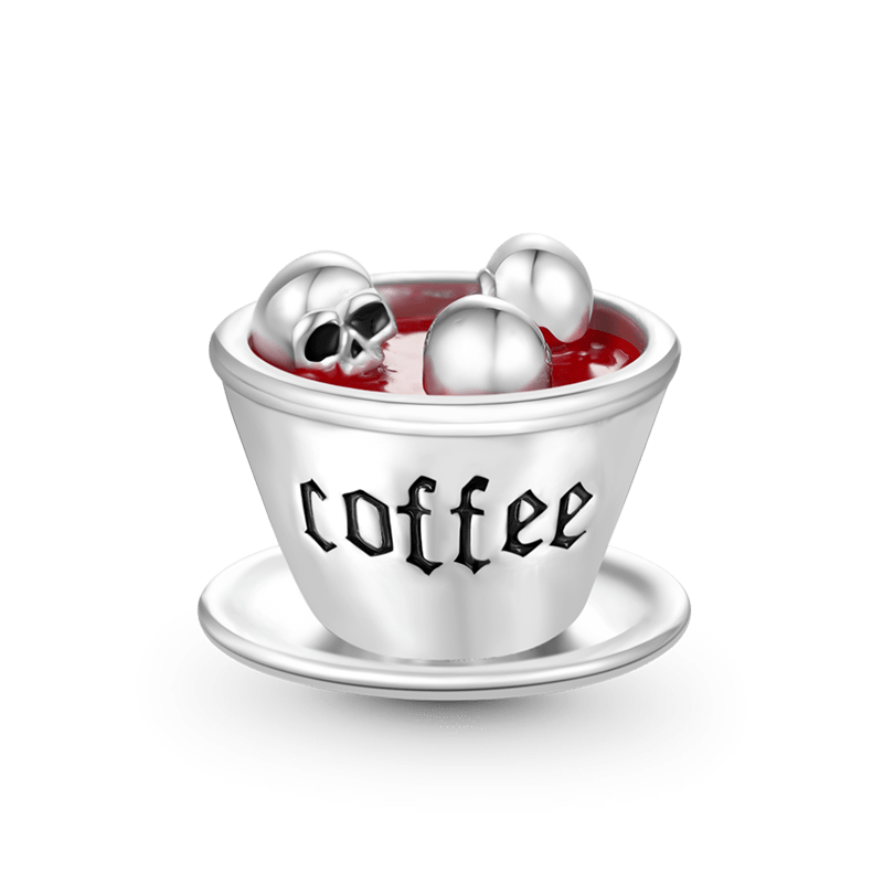 Skull Coffee Cup Charm image number 0
