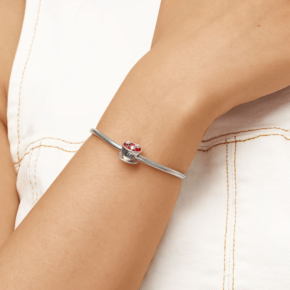 Skull Coffee Cup Charm image number 4