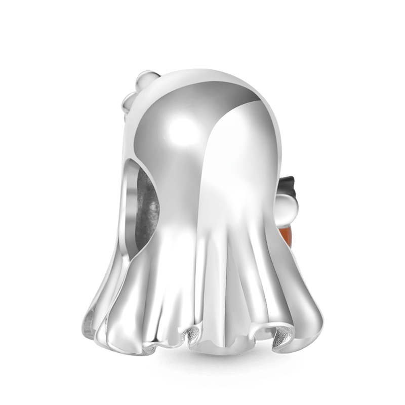 Ghost Drinking Coffee Charm image number 1