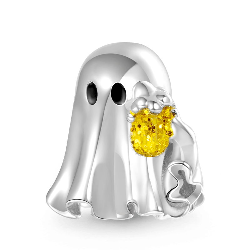 Ghost Drinking Beer Charm image number 0