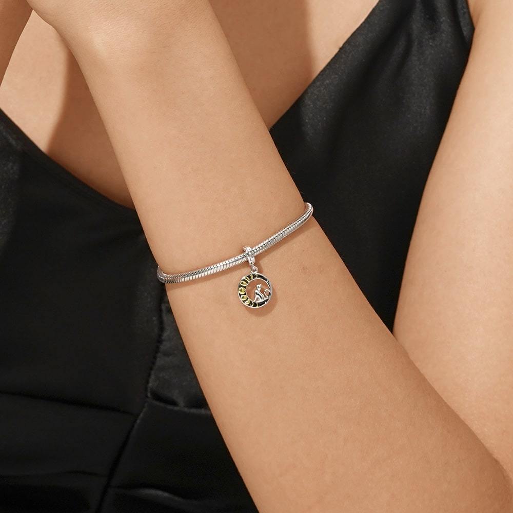 Moon Phase Cat Pendant image number 6