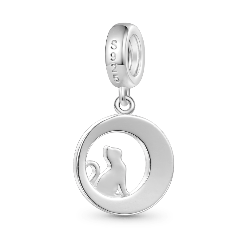 Moon Phase Cat Pendant image number 1