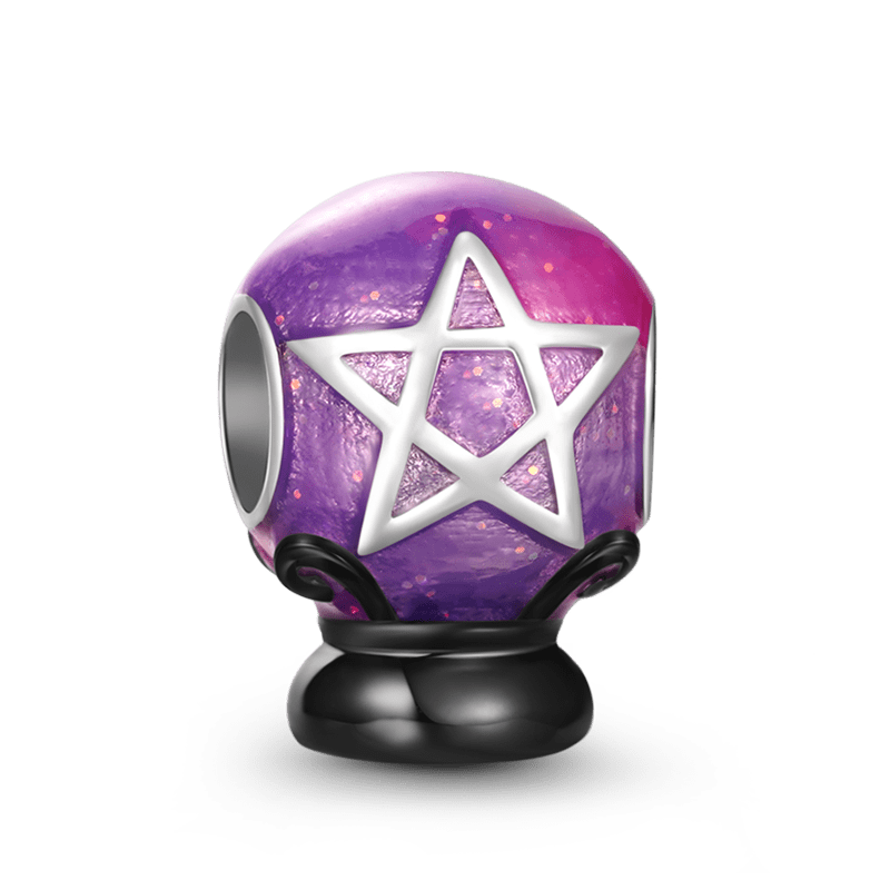 Purple Crystal Ball Charm image number 1