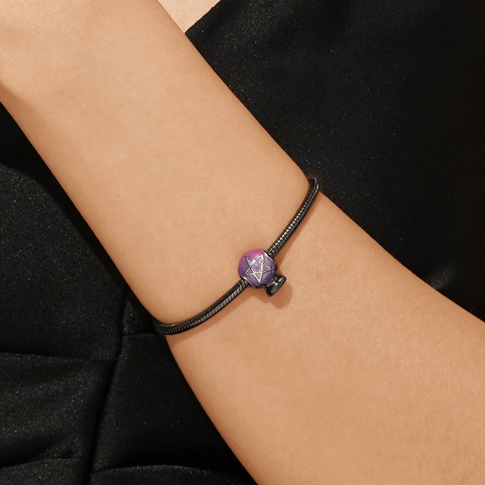 Purple Crystal Ball Charm image number 4