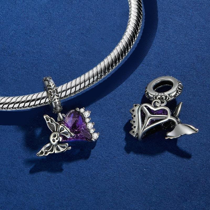 Skull Butterfly Pendant image number 1