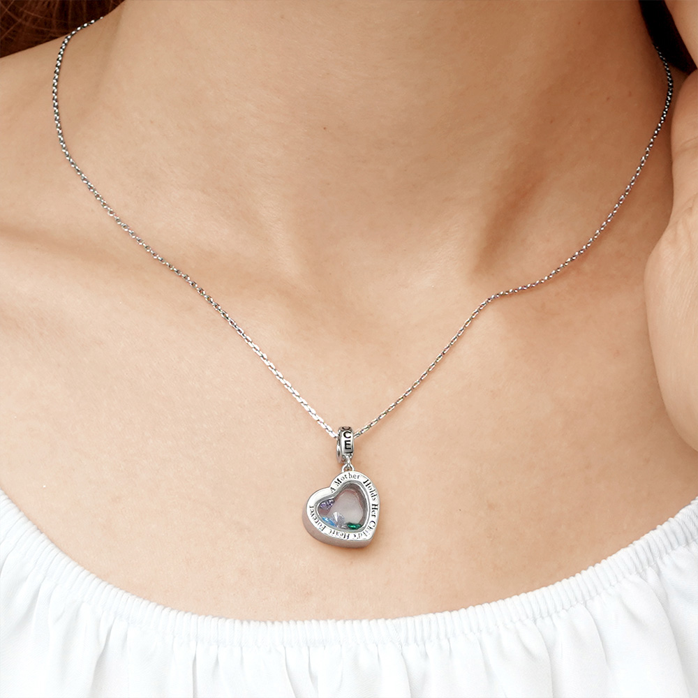 Mother Love Child  Birthstone Pendant image number 6