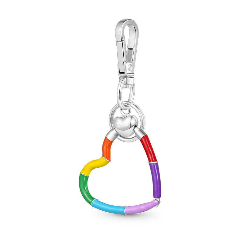 Heart Rainbow Charm Holder & Keychain image number 0
