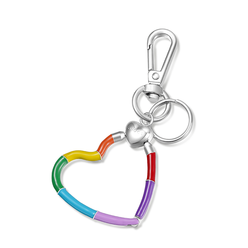 Heart Rainbow Charm Holder & Keychain image number 1