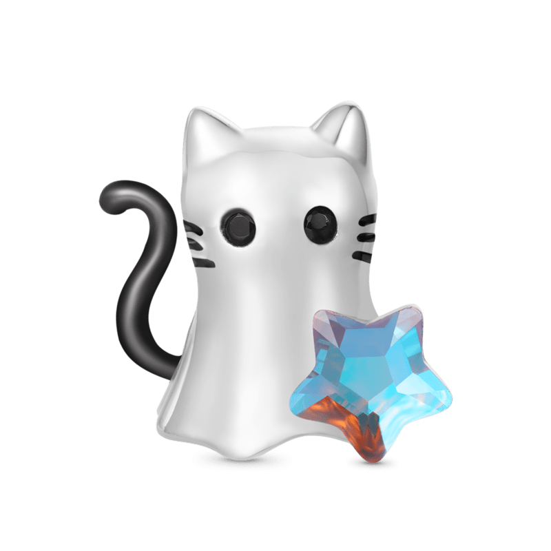 Cat Ghost Charm image number 0