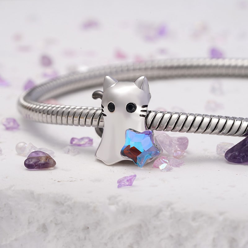 Cat Ghost Charm image number 2