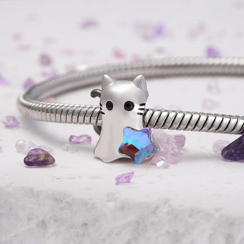 Cat Ghost Charm image number 2