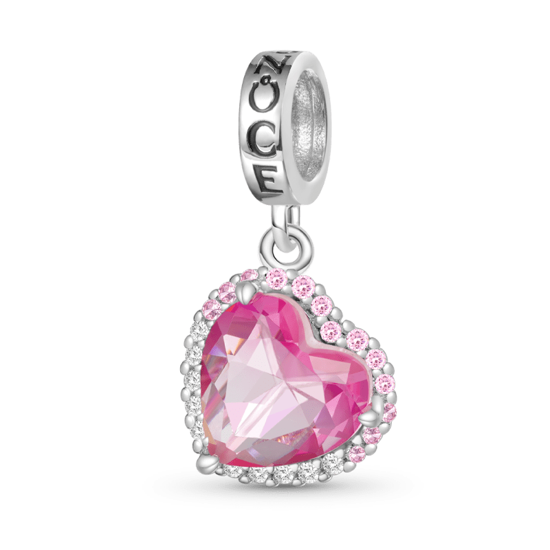 Gradient Pink Heart-shaped Pendant image number 0