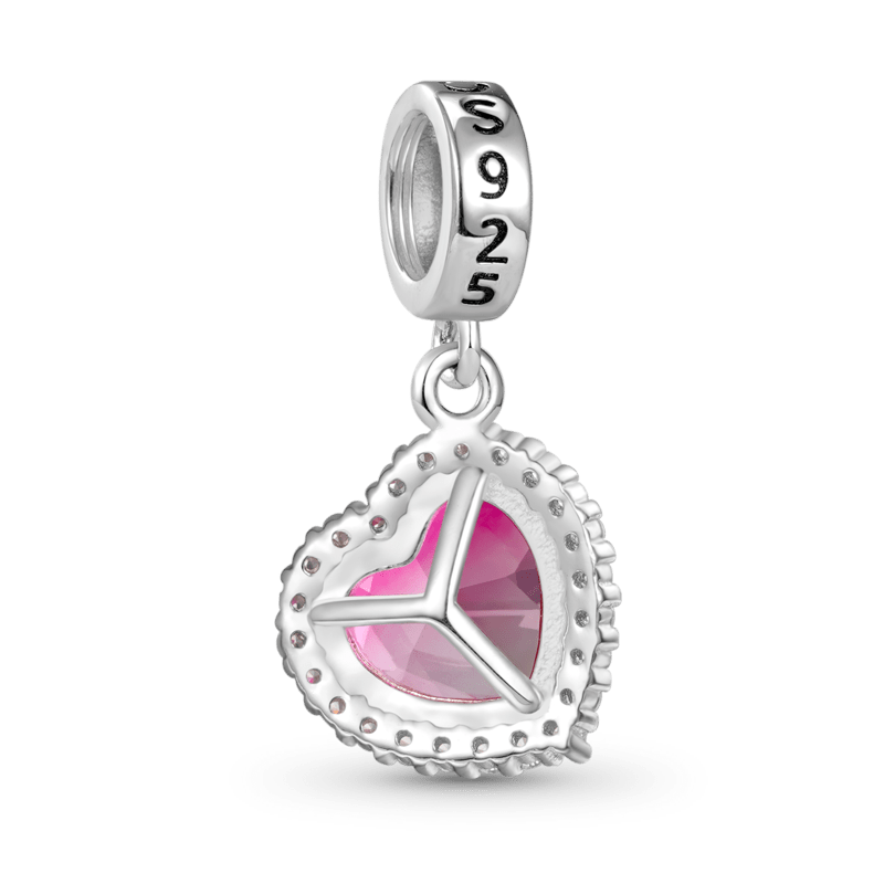 Gradient Pink Heart-shaped Pendant image number 1