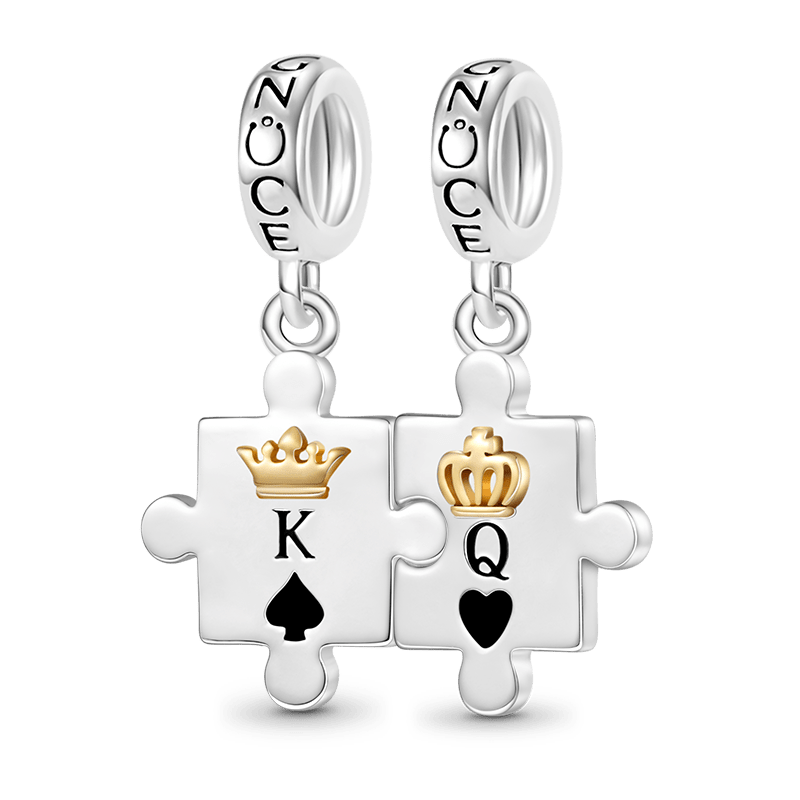 Engravable Couple Puzzle Pendant image number 0