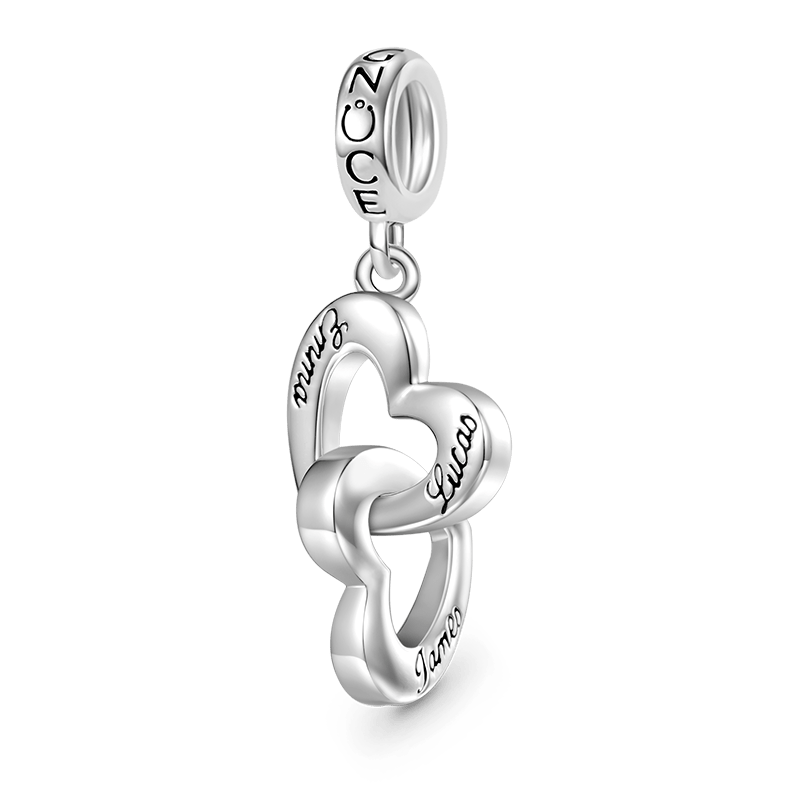 Engravable Name Heart Pendant image number 0