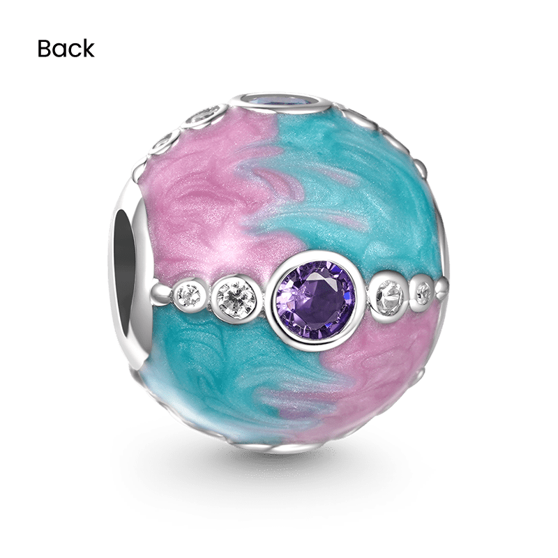 Pink & Blue Round Charm image number 1