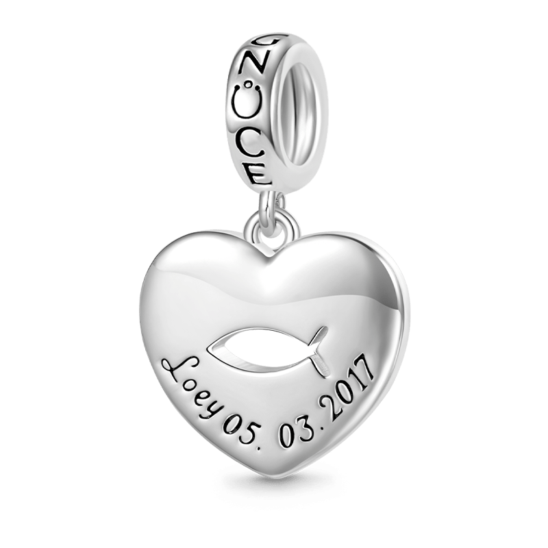 Engravable Jesus Fish Pendant image number 0