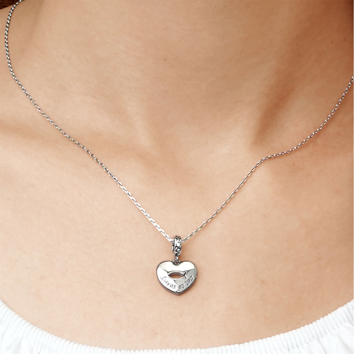 Engravable Jesus Fish Pendant image number 6