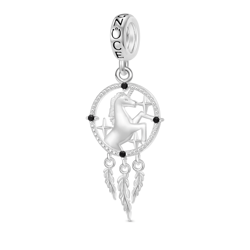 Dream Catcher Unicorn Pendant image number 0