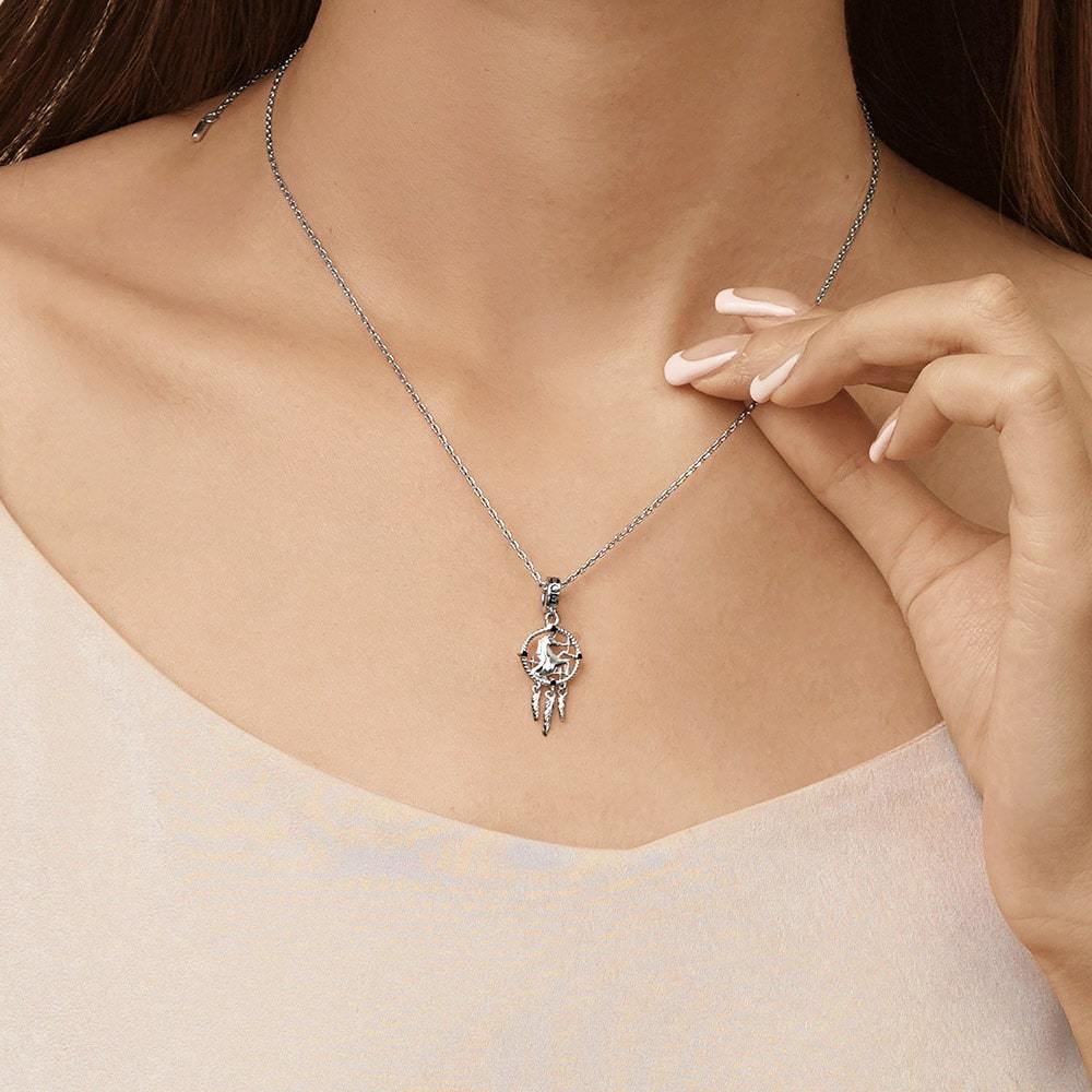 Dream Catcher Unicorn Pendant image number 6