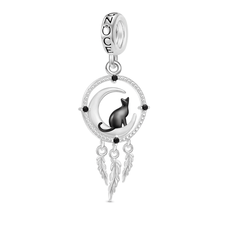 Dream Catcher Cat Pendant image number 0