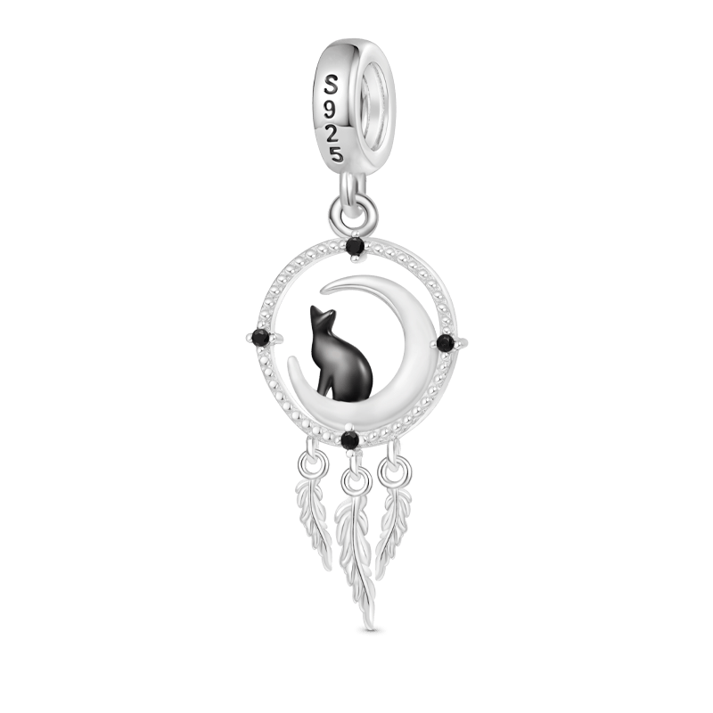 Dream Catcher Cat Pendant image number 1