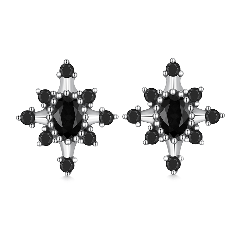 Black Star earrings image number 0