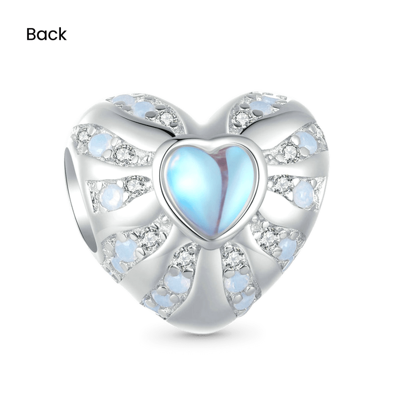 Moonstone Heart Charm image number 1
