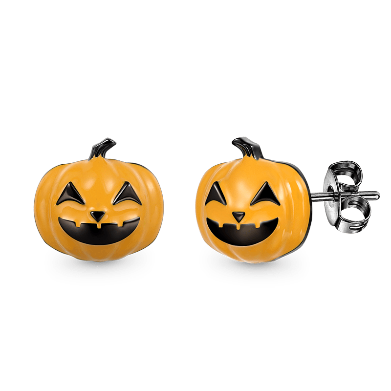 Pumpkin Stud Earrings image number 1