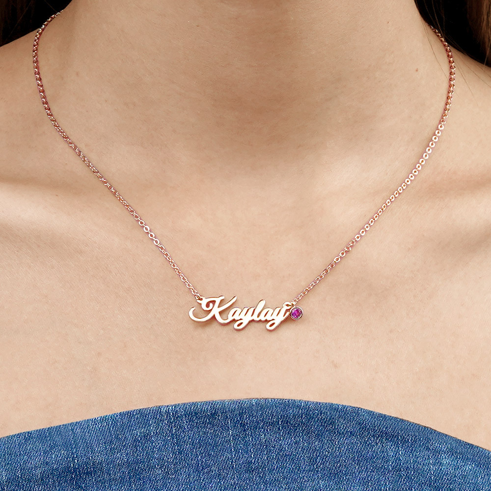 Classic Name Necklace image number 6