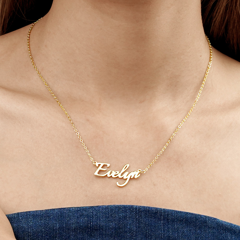 Golden Name Necklace image number 3
