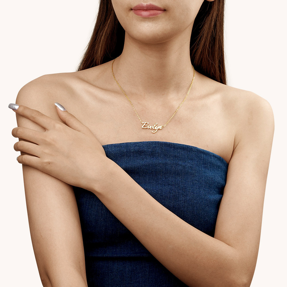 Golden Name Necklace image number 2