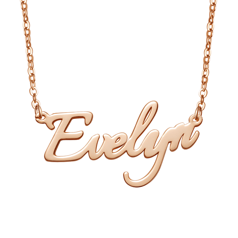 Rose Gold Name Necklace image number 0