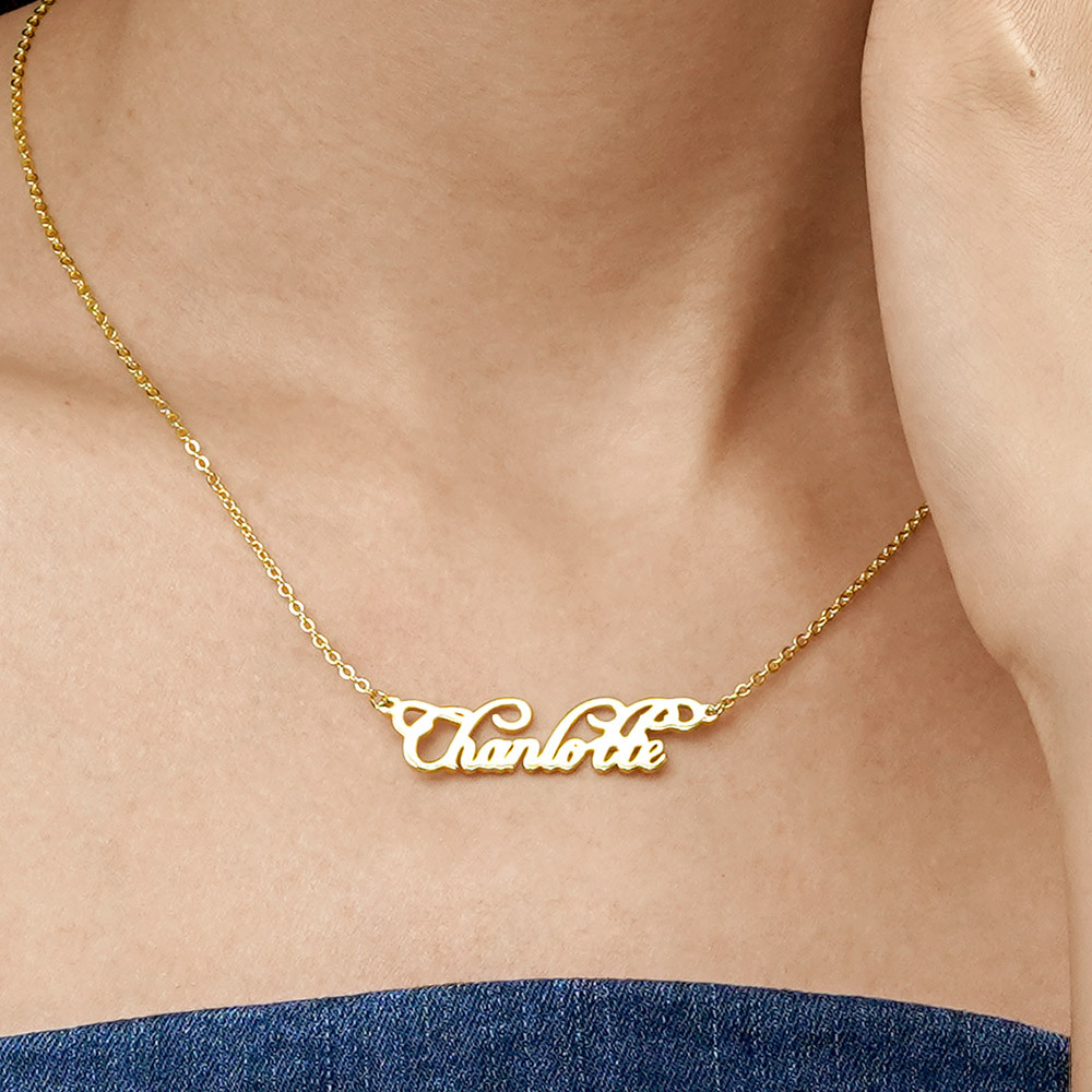 Golden Customise Necklace image number 2