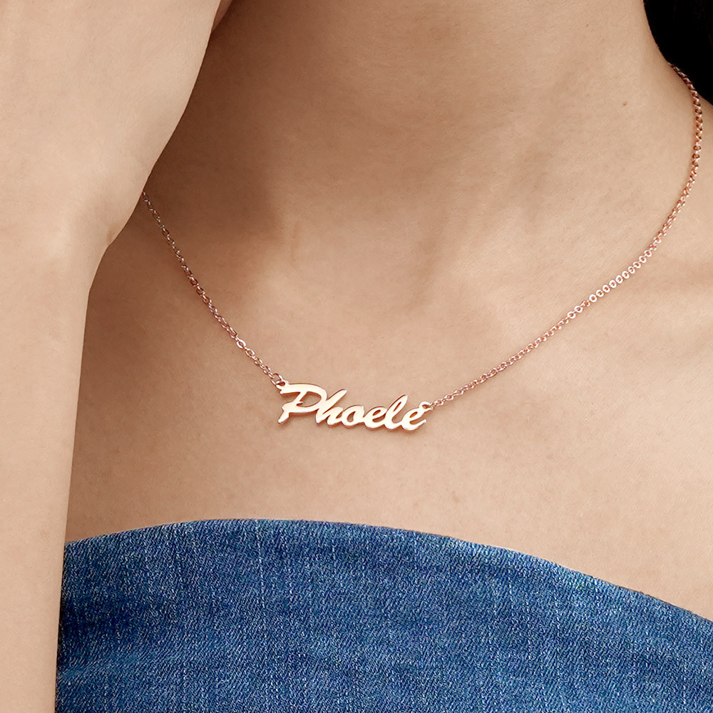 18K Rose Gold Necklace image number 3
