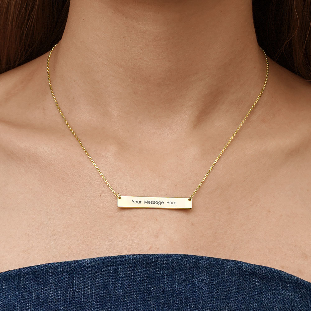 Classic Golden Bar Necklace image number 2